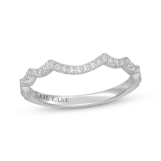 Neil Lane Diamond Contour Wedding Band 1/5 ct tw 14K White Gold