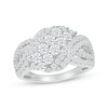 Thumbnail Image 1 of KAY Lab-Grown Diamonds Crossover Swirl Fashion Ring 1-1/2 ct tw 10K White Gold