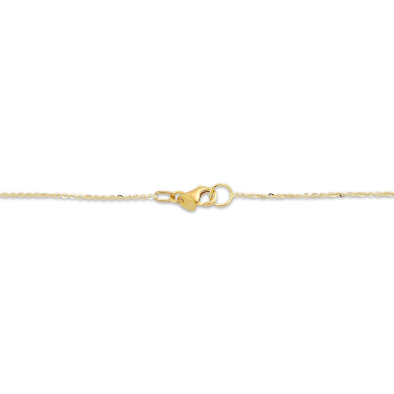 Main Image 3 of Hollow Open Circle Necklace 14K Yellow Gold 18&quot;
