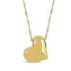 Thumbnail Image 1 of Tilted Puff Heart Necklace 14K Yellow Gold 18&quot;