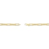 Thumbnail Image 3 of Textured Paperclip Chain Necklace 2mm Hollow 10K Yellow Gold 20&quot;