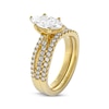 Thumbnail Image 2 of THE LEO Legacy Lab-Grown Diamond Marquise-Cut Bridal Set 1-1/2 ct tw 14K Yellow Gold