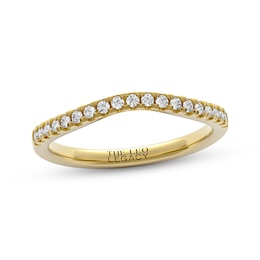 THE LEO Legacy Lab-Grown Diamond Contour Wedding Band 1/5 ct tw 14K Yellow Gold