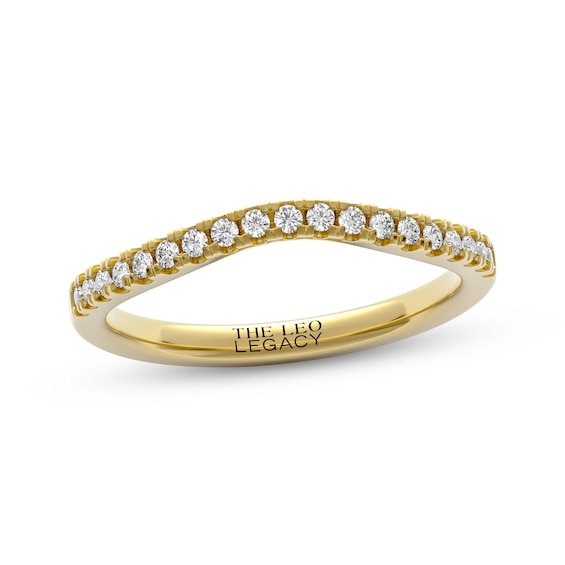 THE LEO Legacy Lab-Grown Diamond Contour Wedding Band 1/5 ct tw 14K Yellow Gold