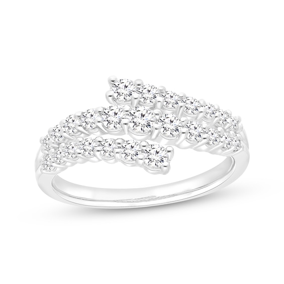KAY Lab-Grown Diamonds Bypass-Look Ring 3/4 ct tw 14K White Gold