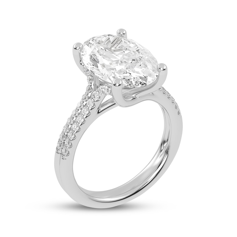 Main Image 2 of Now + Forever Lab-Grown Diamonds Oval-Cut Engagement Ring 5-1/4 ct tw 14K White Gold