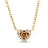 Thumbnail Image 1 of Le Vian Diamond Heart Necklace 1/6 ct tw 14K Honey Gold 19&quot;