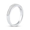 Thumbnail Image 2 of Diamond Three-Row Spiral Ring 1/4 ct tw 10K White Gold