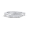 Thumbnail Image 3 of Diamond Three-Row Spiral Ring 1/4 ct tw 10K White Gold