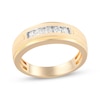 Thumbnail Image 1 of Now + Forever Men's Diamond Five-Stone Wedding Band 1/4 ct tw 10K Yellow Gold