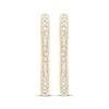 Thumbnail Image 2 of Diamond Oblong Hoop Earrings 1/10 ct tw 10K Yellow Gold