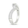 Thumbnail Image 2 of Diamond Faux Stack Chevron Ring 1/6 ct tw 10K White Gold
