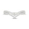 Thumbnail Image 4 of Diamond Faux Stack Chevron Ring 1/6 ct tw 10K White Gold