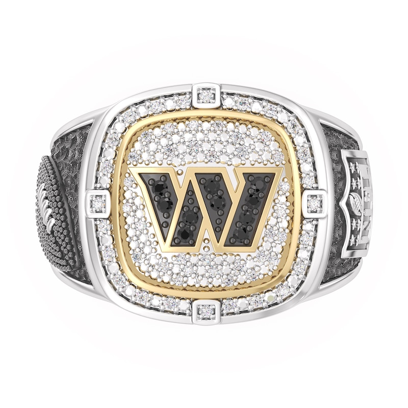 Main Image 1 of True Fans Washington Commanders Championship Ring Sterling Silver & 10K Yellow Gold Ring