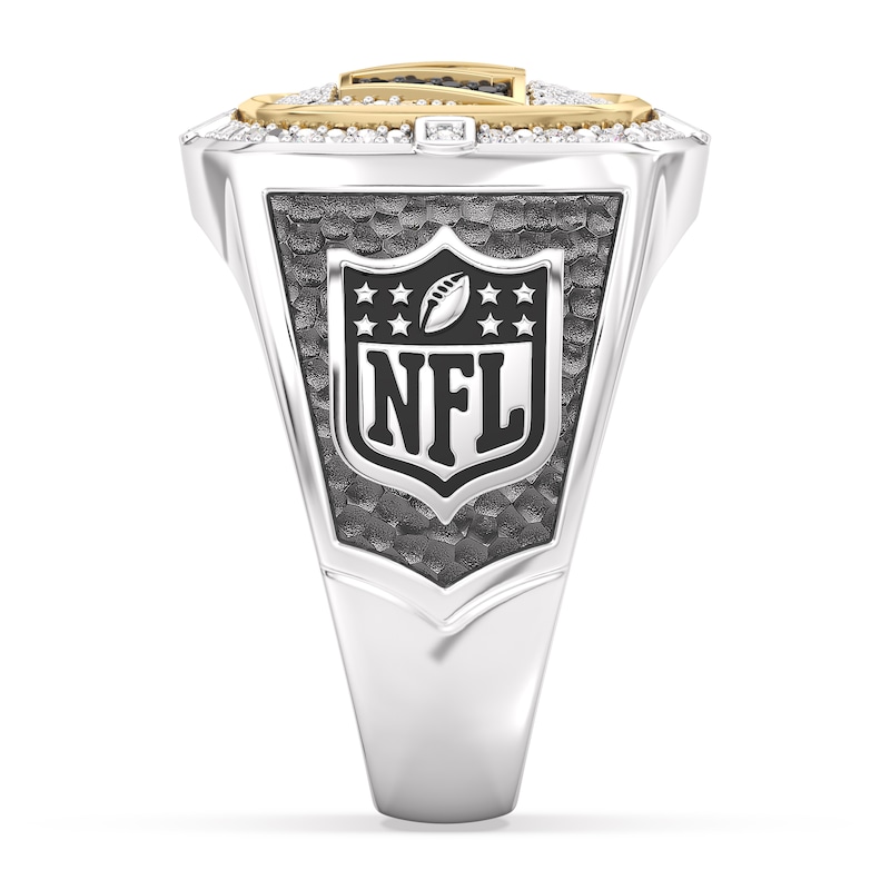 Main Image 3 of True Fans Washington Commanders Championship Ring Sterling Silver & 10K Yellow Gold Ring