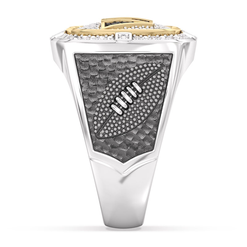Main Image 4 of True Fans Washington Commanders Championship Ring Sterling Silver & 10K Yellow Gold Ring