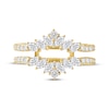 Thumbnail Image 3 of Now + Forever Marquise & Round-Cut Diamond Enhancer Ring 3/4 ct tw 14K Yellow Gold