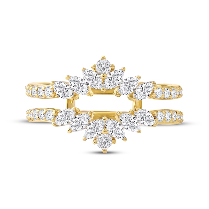 Main Image 3 of Now + Forever Marquise & Round-Cut Diamond Enhancer Ring 3/4 ct tw 14K Yellow Gold