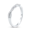 Thumbnail Image 2 of Now + Forever Diamond Graduating Contour Twist Anniversary Ring 1/4 ct tw 10K White Gold