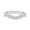 Thumbnail Image 3 of Now + Forever Diamond Graduating Contour Twist Anniversary Ring 1/4 ct tw 10K White Gold