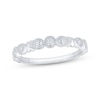Thumbnail Image 1 of Now + Forever Diamond Milgrain Anniversary Ring 1/15 ct tw 10K White Gold