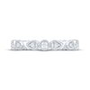 Thumbnail Image 3 of Now + Forever Diamond Milgrain Anniversary Ring 1/15 ct tw 10K White Gold