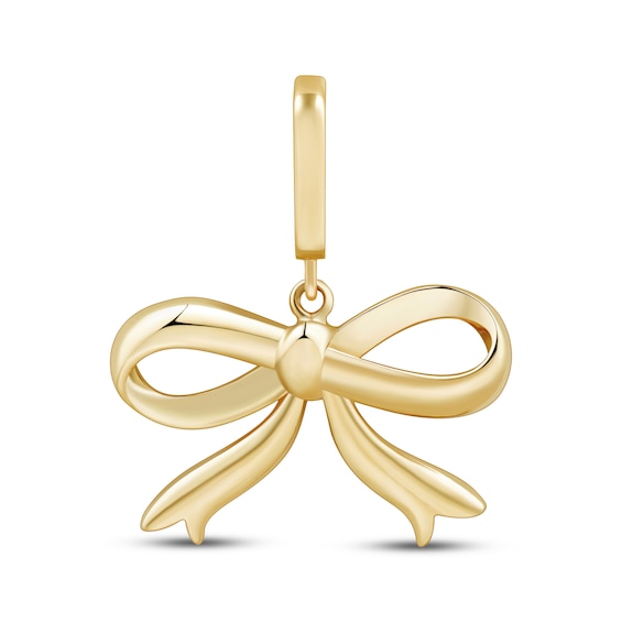 Charmed Memories Bow Charm 10K Yellow Gold