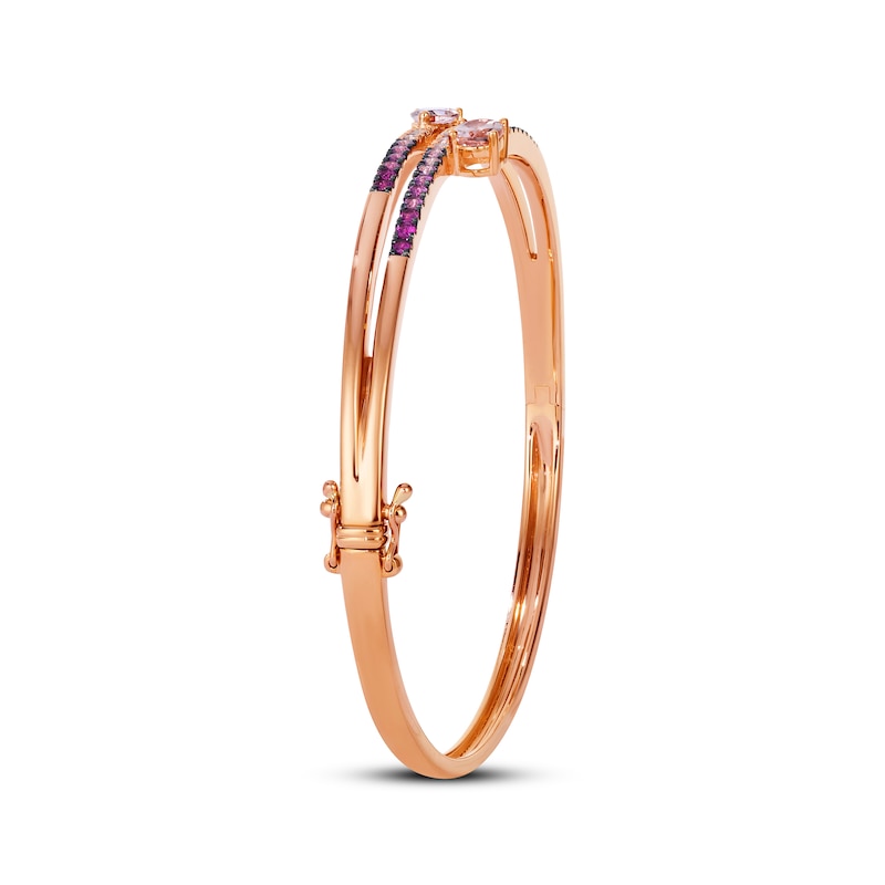 Main Image 2 of Le Vian Good Karma Morganite & Pink Sapphire Ombré Coil Bracelet 14K Strawberry Gold 7.25&quot;