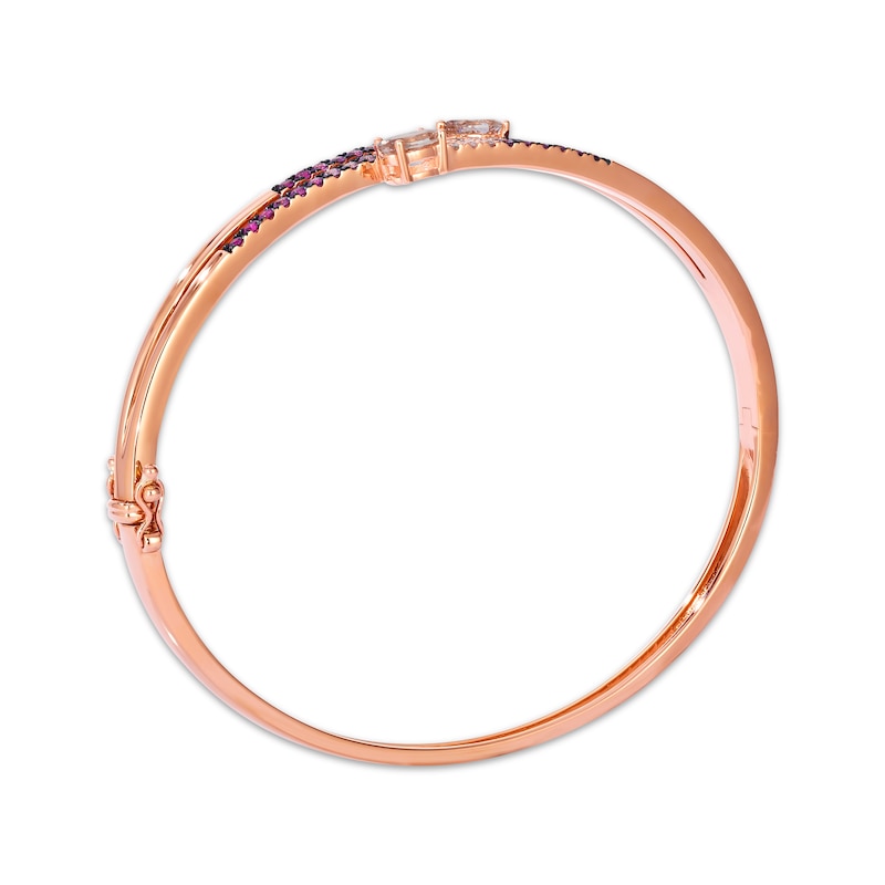 Main Image 3 of Le Vian Good Karma Morganite & Pink Sapphire Ombré Coil Bracelet 14K Strawberry Gold 7.25&quot;
