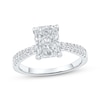 Thumbnail Image 1 of KAY Signature Collection Radiant-Cut Lab-Grown Diamond Engagement Ring 2-1/4 ct tw 14K White Gold