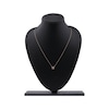 Thumbnail Image 5 of Multi-Diamond Cushion Halo Necklace 1/6 ct tw 10K Rose Gold 18&quot;