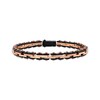Thumbnail Image 1 of Men's Link Bracelet Black & Rose Ion-Plated Stainless Steel 8.5"