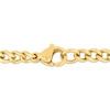 Thumbnail Image 3 of Men's Diamond Cross Necklace 1/10 ct tw Stainless Steel & Yellow Ion Plating 24"
