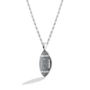 Thumbnail Image 2 of True Fans Philadelphia Eagles 1/20 CT. T.W. Diamond Vertical Football Necklace in Sterling Silver