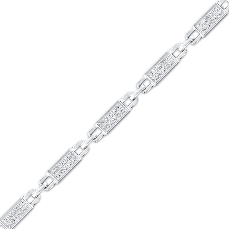 Main Image 2 of Diamond Pavé Link Bracelet 1/2 ct tw 10K White Gold 7.25&quot;