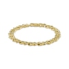 Thumbnail Image 1 of 6mm Curb Chain Bracelet Hollow 10K Yellow Gold 8.5"
