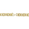 Thumbnail Image 3 of 6mm Curb Chain Bracelet Hollow 10K Yellow Gold 8.5"