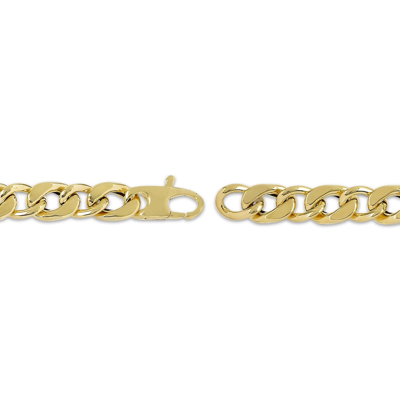 Main Image 3 of 6mm Curb Chain Bracelet Hollow 10K Yellow Gold 8.5"