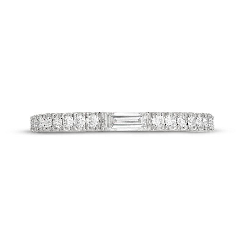 Main Image 3 of Neil Lane Artistry Heritage Baguette & Round-Cut Diamond Anniversary Ring 3/8 ct tw Platinum