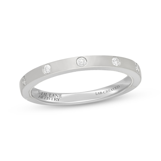 Neil Lane Artistry Heritage Lab-Grown Diamond Bezel-Set Anniversary Ring 1/6 ct tw Platinum