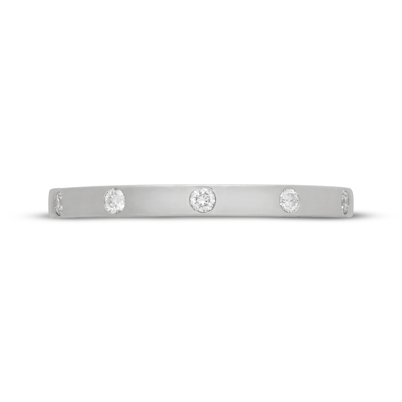 Main Image 3 of Neil Lane Artistry Heritage Lab-Grown Diamond Bezel-Set Anniversary Ring 1/6 ct tw Platinum