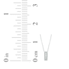 Thumbnail Image 3 of Baguette & Round-Cut Diamond Linear Necklace 1/4 ct tw 10K White Gold 18"