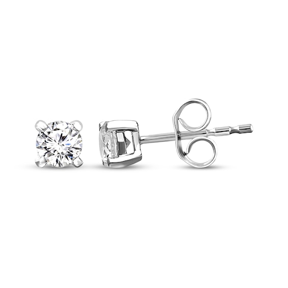 KAY Lab-Grown Diamonds Round-Cut Solitaire Earrings 3/4 ct tw 10K White Gold (I/SI2)