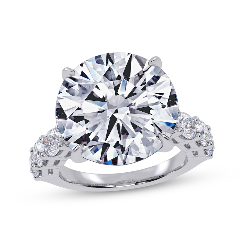 Main Image 1 of Now + Forever Lab-Grown Diamonds Round-Cut Engagement Ring 11-1/2 ct tw 14K White Gold