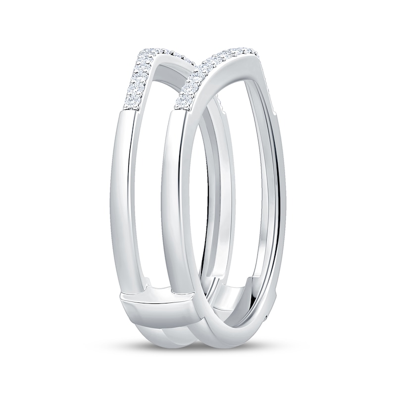 Main Image 2 of Now + Forever Diamond Contour Enhancer Ring 1/5 ct tw 14K White Gold