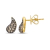 Thumbnail Image 3 of Le Vian Chocolate Diamond Teardrop Earrings 1/2 ct tw 14K Honey Gold