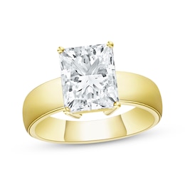 Now + Forever Lab-Grown Diamonds Radiant-Cut Solitaire Engagement Ring 3 ct tw 14K Yellow Gold (F/VS2)