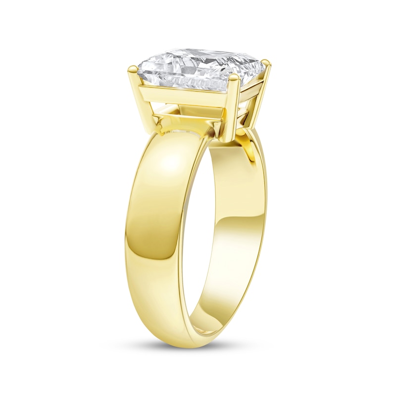 Main Image 2 of Now + Forever Lab-Grown Diamonds Radiant-Cut Solitaire Engagement Ring 3 ct tw 14K Yellow Gold (F/VS2)