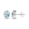 Thumbnail Image 4 of Oval-Cut Sky Blue Topaz & White Lab-Created Sapphire Necklace, Stud Earrings & Ring Gift Set Sterling Silver