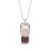 Thumbnail Image 1 of Disney Treasures Cars "Lightning McQueen" Garnet Necklace Sterling Silver & 10K Rose Gold 19"